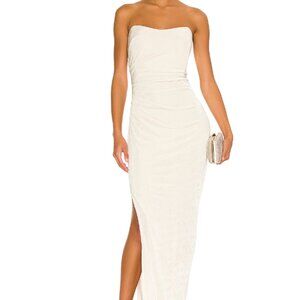 Katie May Sway Strapless Champagne Gown, Small
